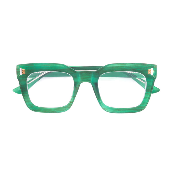 RUMI | Green and Brown Stripes  | Progressive Blue Light