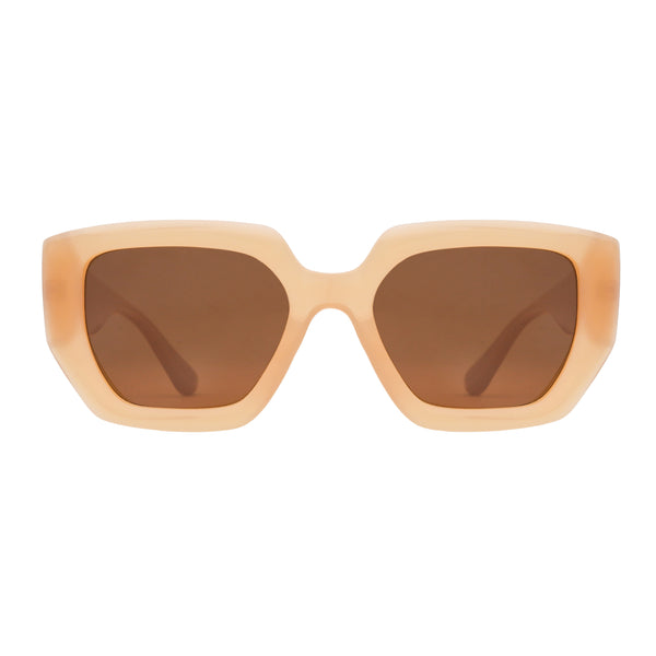 BROOKE | Transparent Nude | Light Brown Lens