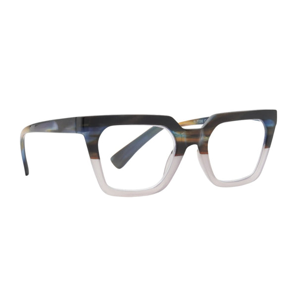 CAMILLE | Striped Blue | Ivory