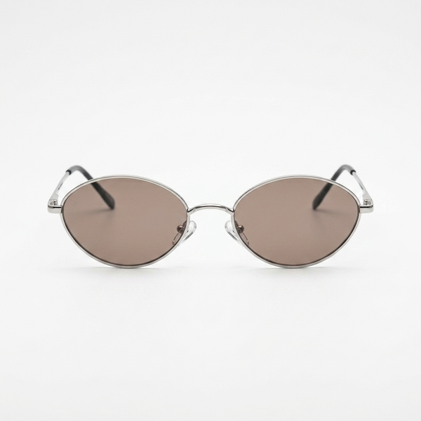 GABI | Silver | Light Brown Lens