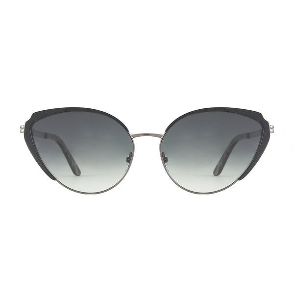 LOTUS | Gun Metal Frame | Black Tortoise Tips | Green Gradient Lens