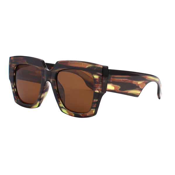 MARLEY | Brown & Green Streaks | Brown Polarized Lens