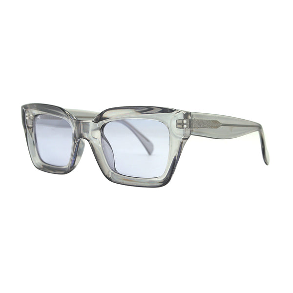DYLAN | Transparent Light Grey | Blue Polarized Lens