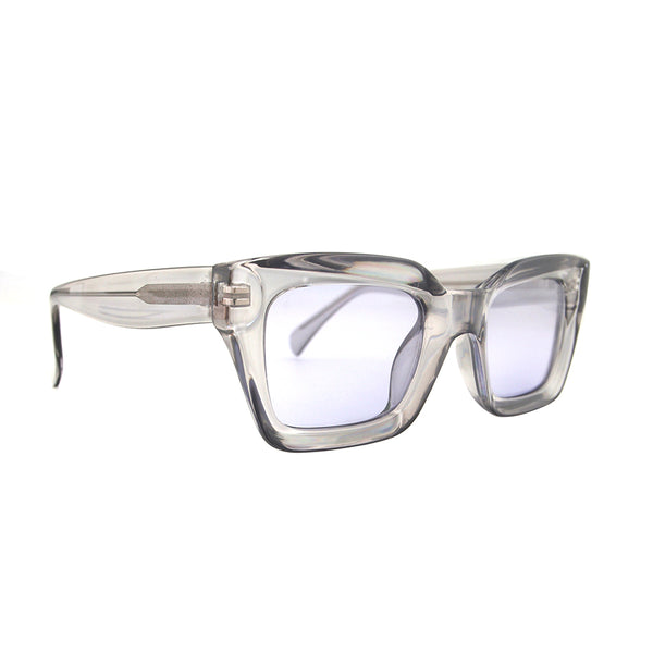 DYLAN | Transparent Light Grey | Blue Polarized Lens