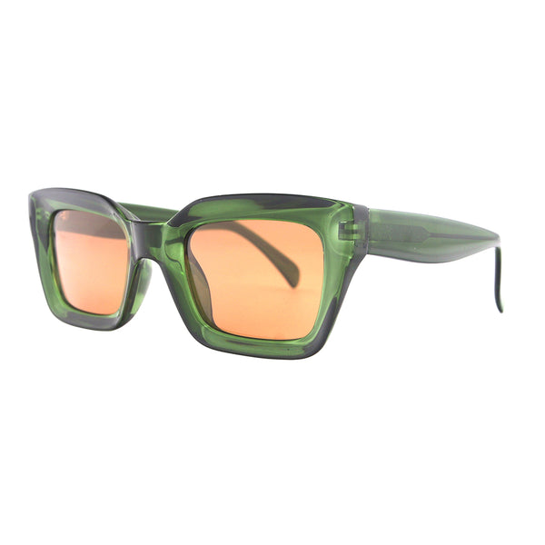 DYLAN | Transparent Green | Brown Polarized Lens