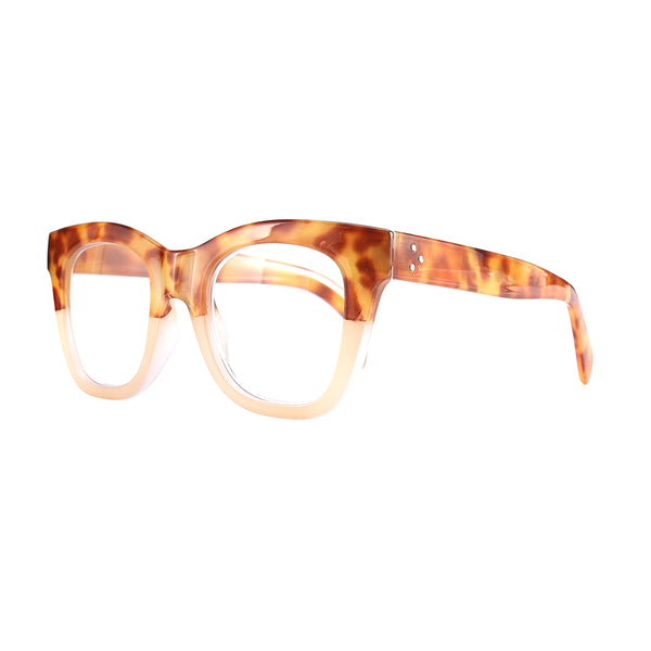 DELLA | Amber Tortoise | Ivory | Blue Light