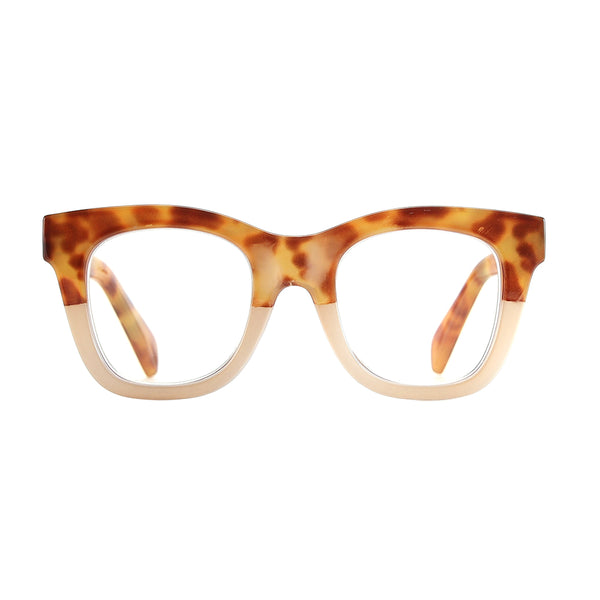 DELLA | Amber Tortoise | Ivory | Blue Light