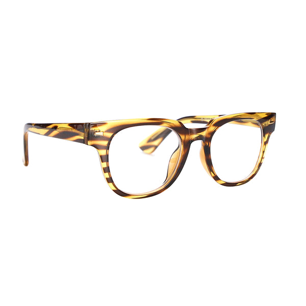 LEO | Yellow | Black Stripes | Blue Light