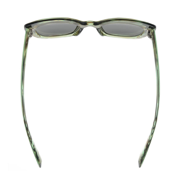 TALLIE | Green & Brown Stripes | Smokey Polarized Lens