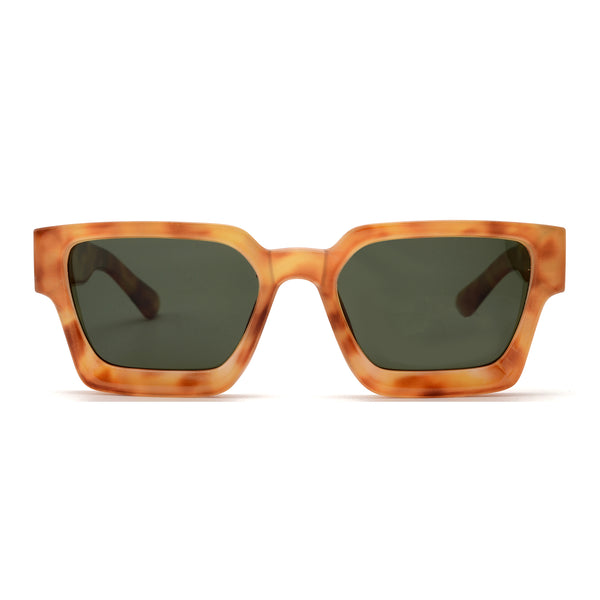 Zion | Light Tortoise | Green Polarized Lens